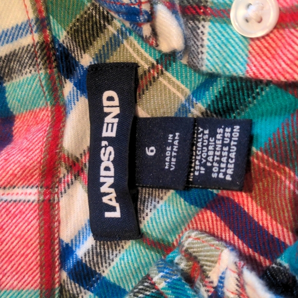 Land's End flannel shirt - Picture 2 of 4